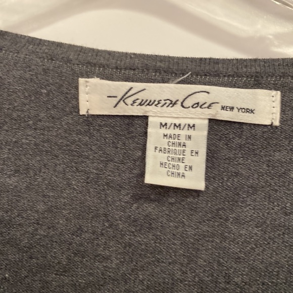 Kenneth Cole Short Sleeve Sweater Top with Sequins - Picture 3 of 4